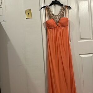 Peach dress